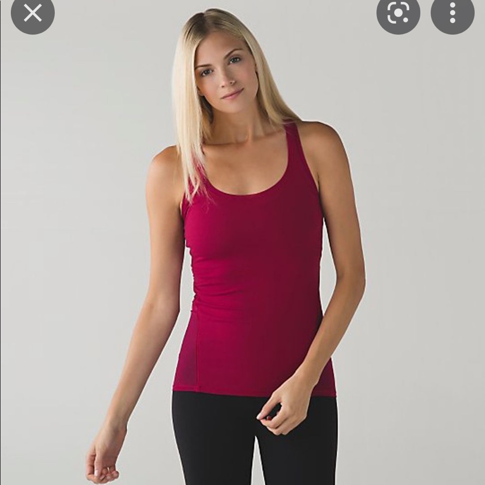 NWT Lululemon Cool Racerback Shine On - Berry Rumble pink Size 6